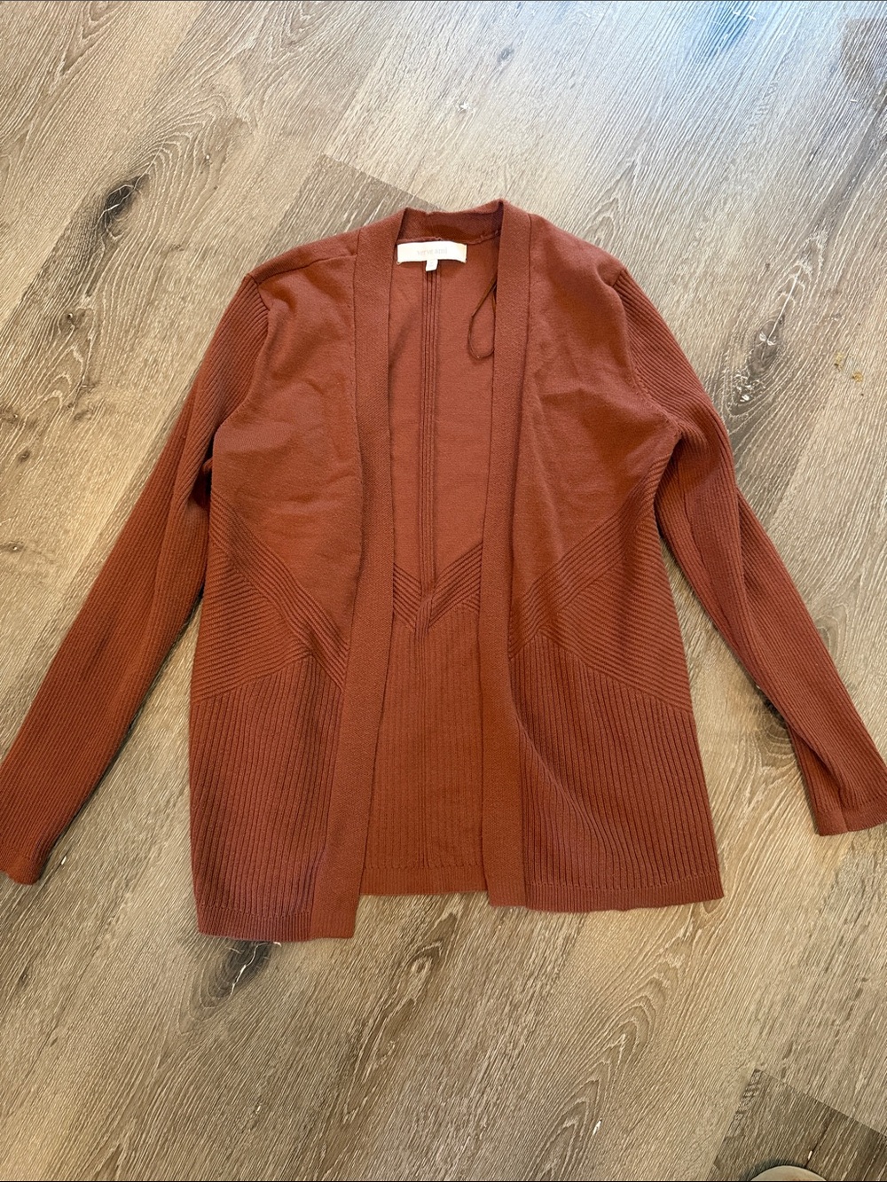 Verve Ami Brick Red Open Cardigan